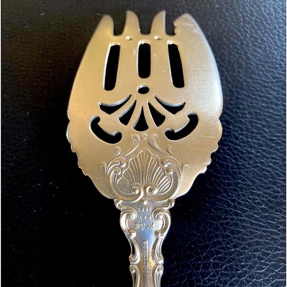 Rare Shreve & Co. Sterling Silver Serving Fork Strasbourg Lion-Ancr-G,1897, Mono - Picture 11 of 11